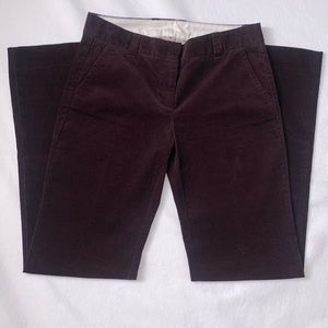 J CREW CITY FIT CORDUROY PANTS SIZE 4